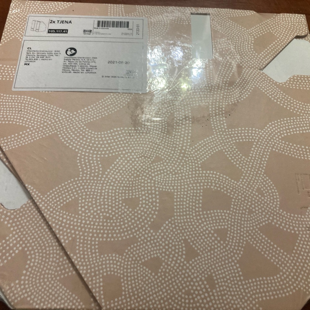 IKEA Tjena 2 pack of magazine files. New in package. See pictures for design